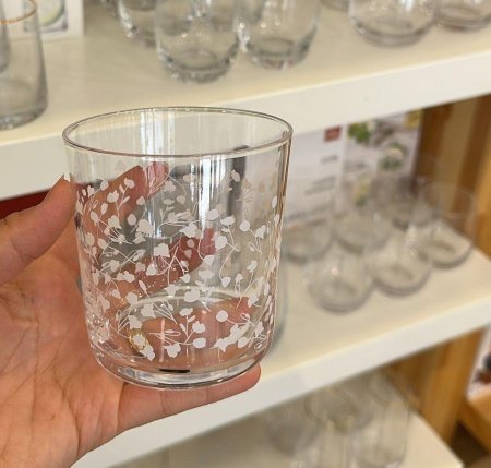 طقم كاسات عدد4 موردين لون ابيضdanny home